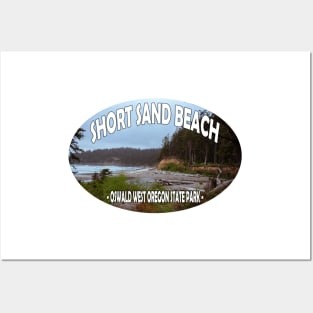 Short Sand Beach Oswald West State Park Oregon Posters and Art